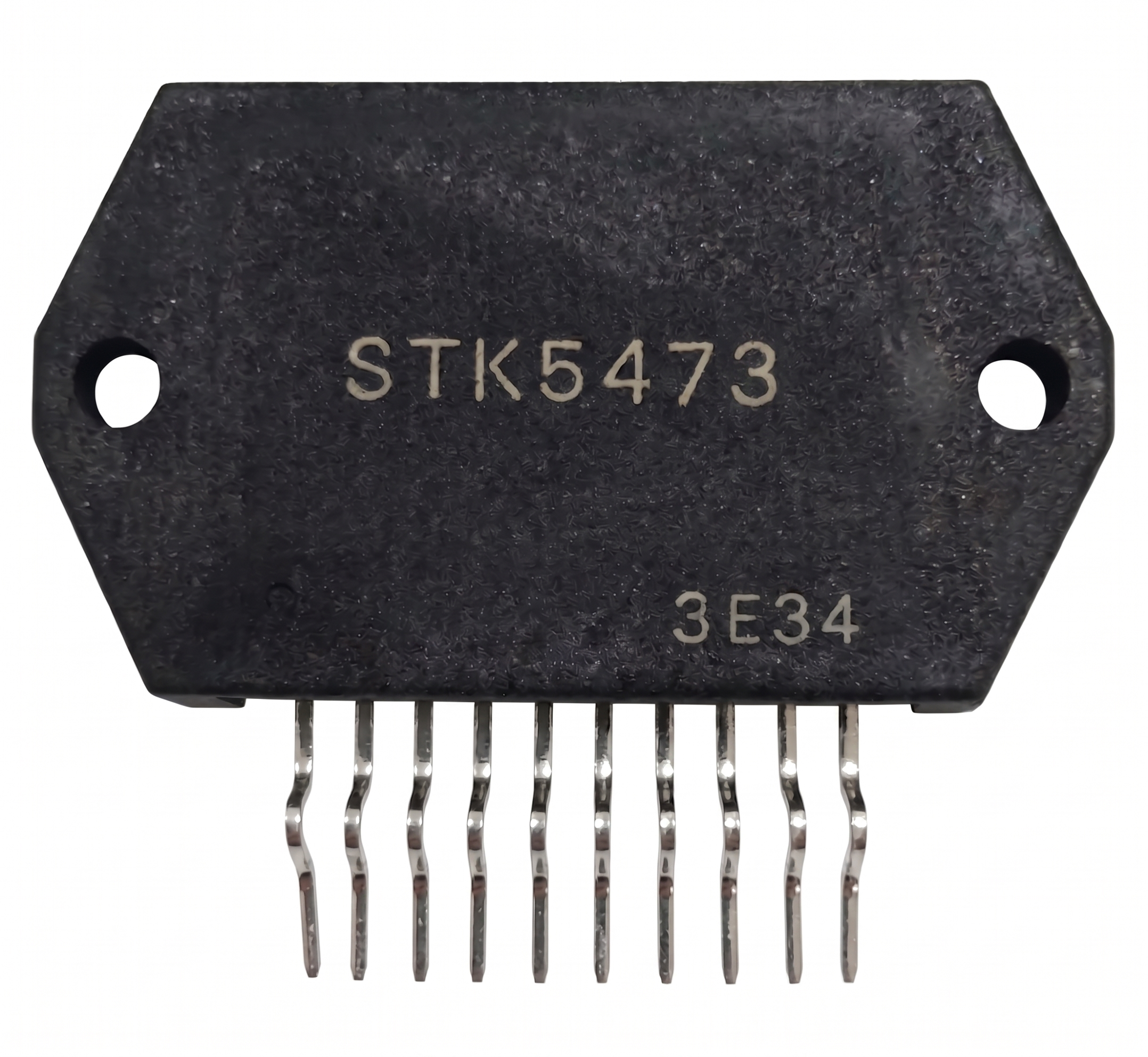 STK5473 Power Hybrid IC 10-Pin DIP Voltage Regulator Component on White Background