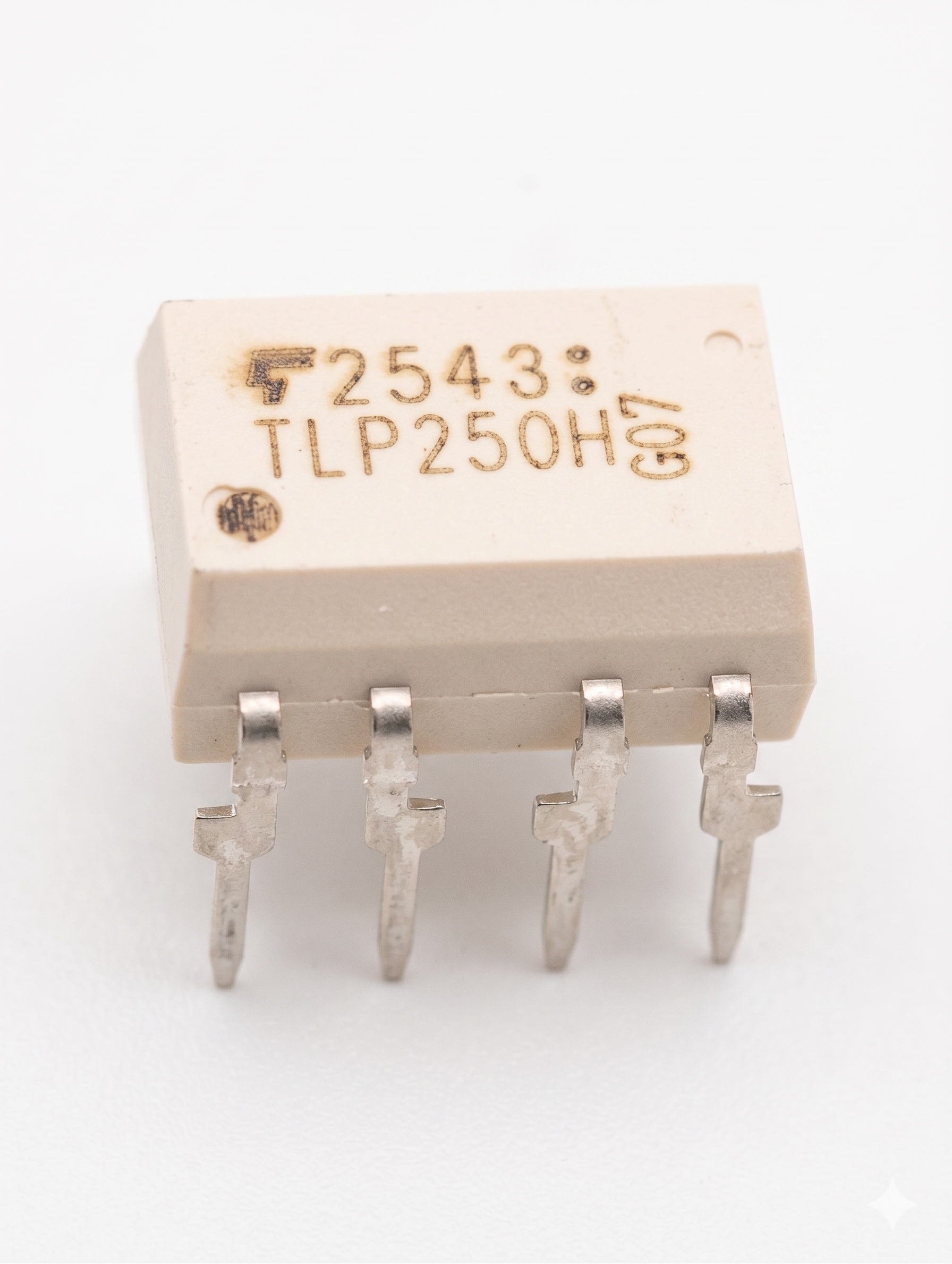 TOSHIBA TLP250 Photocoupler GaAlAs Ired & Photo-IC in an 8-pin DIP/SMD package, used for IGBT and power MOSFET gate driving